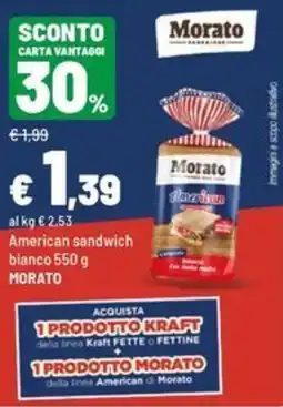 Iper La Grande American sandwich bianco Morato offerta