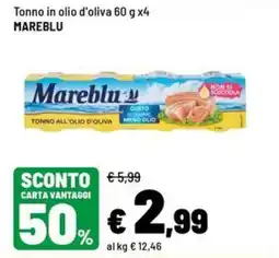 Iper La Grande Tonno in olio d'oliva Mareblu offerta