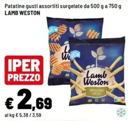 Iper La Grande Patatine gusti assortiti Lamb Weston offerta