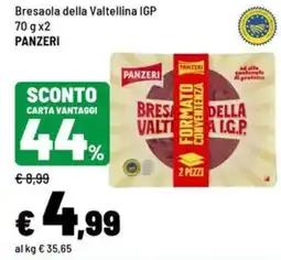 Iper La Grande Bresaola della Valtellina IGP Panzeri offerta