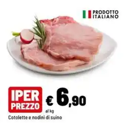 Iper La Grande Cotolette e nodini di suino offerta