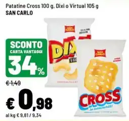 Iper La Grande Patatine Cross Dixi San Carlo offerta