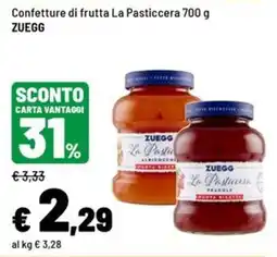 Iper La Grande Confettura di frutta La Pasticcera ZUEGG offerta