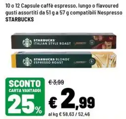 Iper La Grande Starbucks capsule espresso offerta