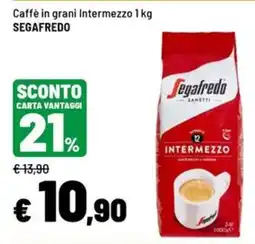 Iper La Grande Caffè in grani Intermezzo Segafredo offerta