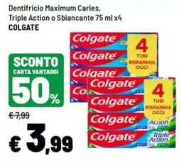 Iper La Grande Dentifricio Maximum Caries Triple Action o Sbiancante offerta