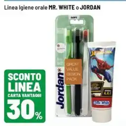 Iper La Grande Linea Igiene orale MR. WHITE o JORDAN offerta