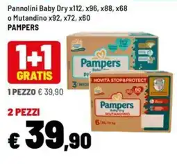 Iper La Grande Pannolini Baby Dry o Mutandino Pampers offerta