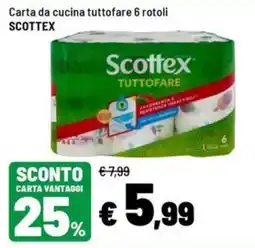 Iper La Grande Carta da cucina tuttوفare Scottex offerta