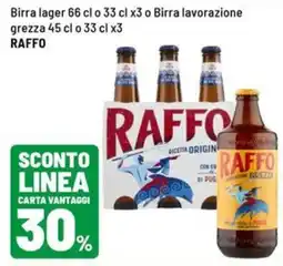 Iper La Grande Birra lager Raffo offerta