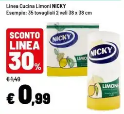 Iper La Grande Tovaglioli Nicky Limone offerta