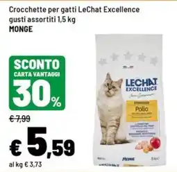 Iper La Grande Crocchette per gatti LeChat Excellence offerta