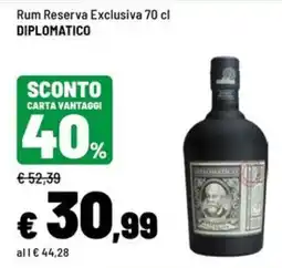 Iper La Grande Rum Reserva Exclusiva Diplomatico offerta