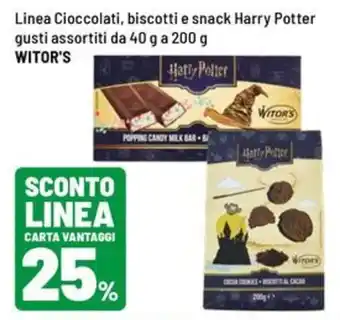 Cioccolati, biscotti e snack Harry Potter WITOR'S