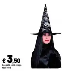 Iper La Grande Cappello cono strega ragnatela offerta