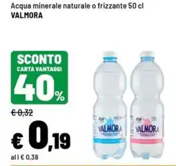 Iper La Grande Acqua minerale naturale o frizzante Valmora offerta