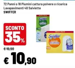 Iper La Grande Swiffer Panni o Piumini cattura polvere o ricarica Lavapavimenti offerta