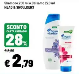 Iper La Grande Shampoo o Balsamo Head & Shoulders offerta