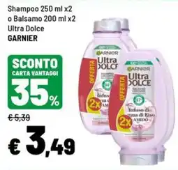 Iper La Grande Shampoo e balsamo Ultra Dolce Garnier offerta