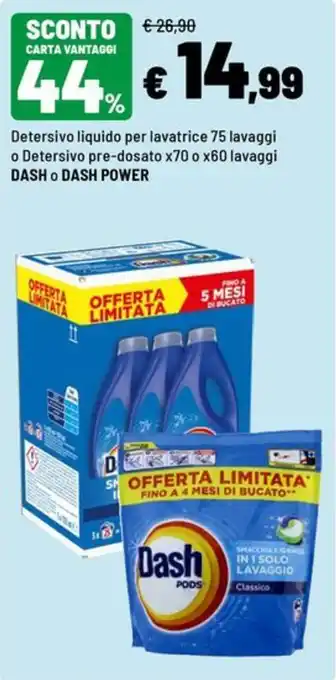 Detersivo liquido per lavatrice DASH