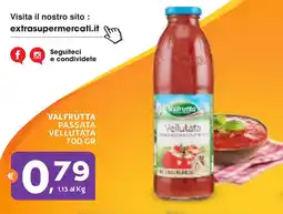 Extra Supermercati Valfrutta passata vellutata offerta