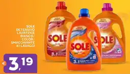 Extra Supermercati Sole detergente lavatrice bianco/color smacchiante offerta
