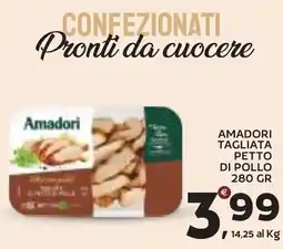 Extra Supermercati Amadori tagliata petto di pollo offerta