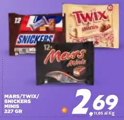 Extra Supermercati Mars/Twix/Snickers minis offerta
