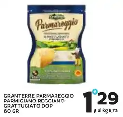 Extra Supermercati Granterre Parmareggio Parmigiano Reggiano Grattugiato Dop offerta