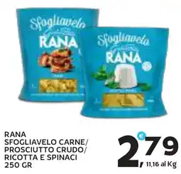 Extra Supermercati Rana sfogliavelo carne/prosciutto crudo ricotta e spinaci offerta
