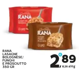 Extra Supermercati Rana lasagne bolognese funghi e prosciutto offerta