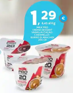 Extra Supermercati Milk Pro crema dessert offerta
