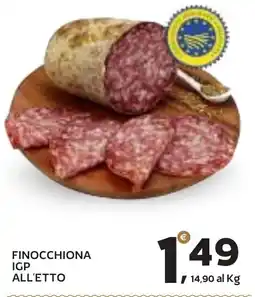 Extra Supermercati Finocchiona IGP all'etto offerta
