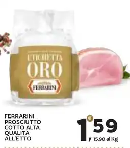 Extra Supermercati Prosciutto cotto alta qualità Ferrarini offerta