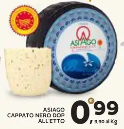 Extra Supermercati Asiago cappato nero dop offerta