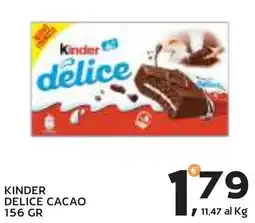 Extra Supermercati Kinder delice cacao offerta