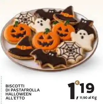 Biscotti di pasta frolla halloween all'etto