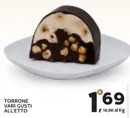 Extra Supermercati Torrone vari gusti all'etto offerta