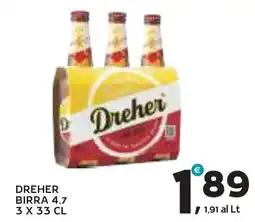 Extra Supermercati Dreher Birra 4.7 offerta