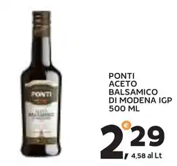 Extra Supermercati Ponti aceto balsamico di Modena IGP offerta