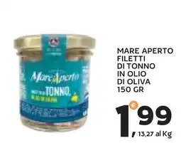 Extra Supermercati Mare Aperto filetti di tonno offerta