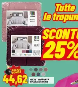 Risparmio Casa Velvet trapunta offerta
