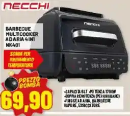 Risparmio Casa Barbecue multicooker adaria 4 in 1 Necchi offerta