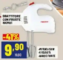 Risparmio Casa Sbattitore con fruste NKM01 offerta