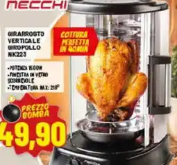 Risparmio Casa Girarrosto verticale giropollo Necchi offerta