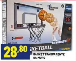 Risparmio Casa iKETBALL BASKET TRASPARENTE DA MURO offerta