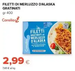 Oasi Filetti di merluzzo d'Alaska gratinati Consilia offerta