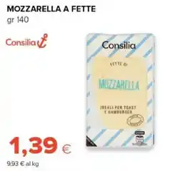 Oasi Mozzarella a fette Consilia offerta
