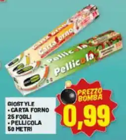 Risparmio Casa Giostyle carta forno e pellicola offerta