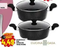 Risparmio Casa Casseruola con coperchio varie misure Cucina & Casa offerta